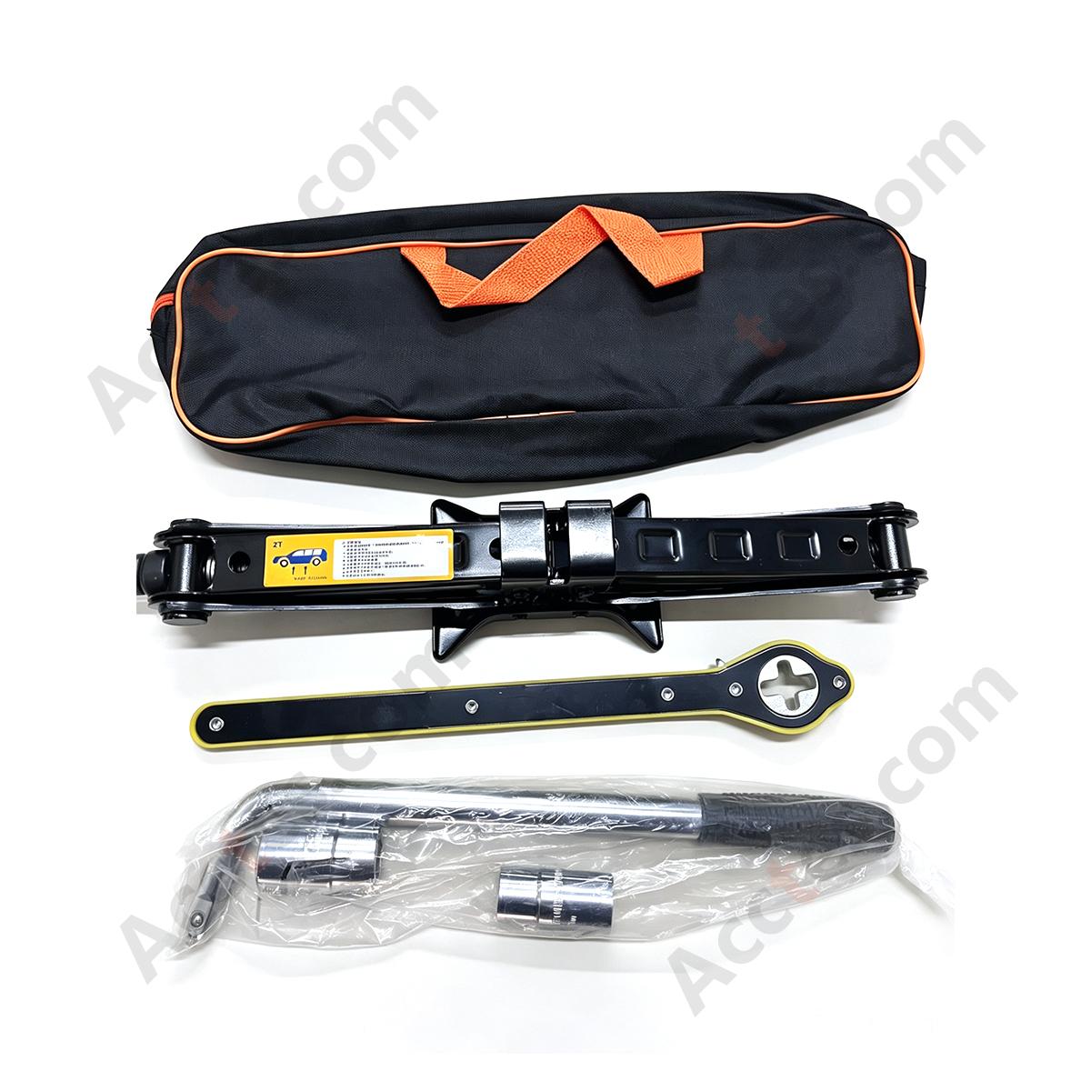 2 Ton Car Jack Kit, Max Height 390mm, Base Height 100mm