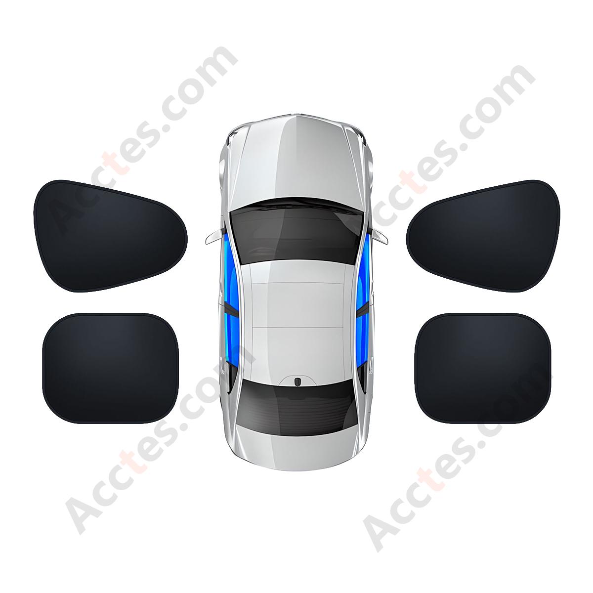 Car Side Window Heat Insulation Sunshades, 2Pcs Left + 2Pcs Right