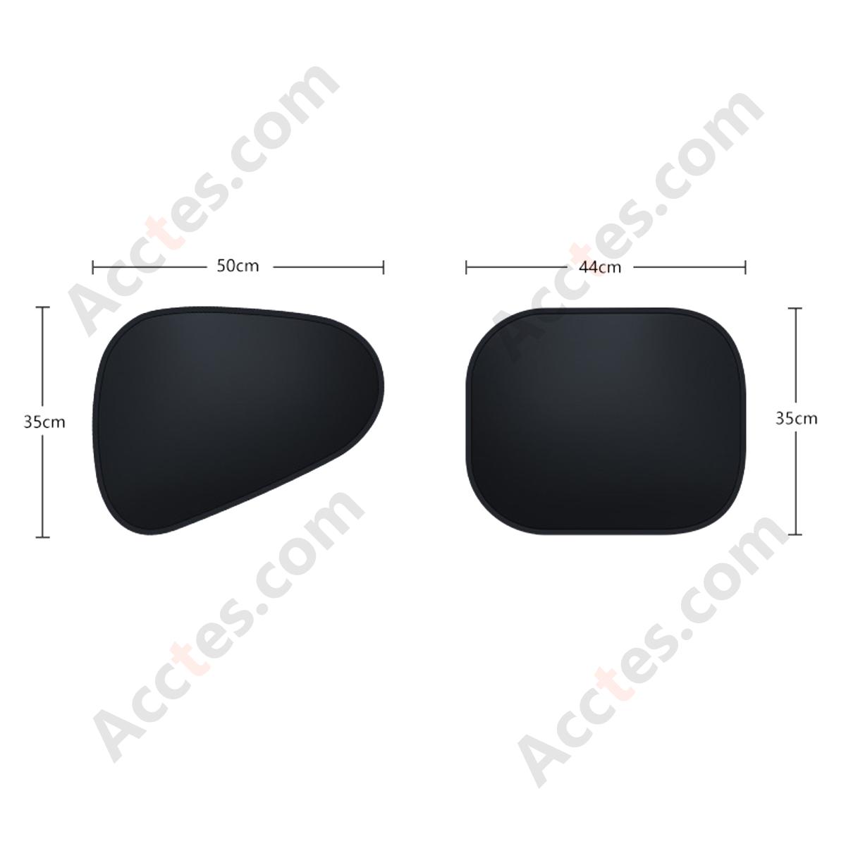Car Side Window Heat Insulation Sunshades, 2Pcs Left + 2Pcs Right