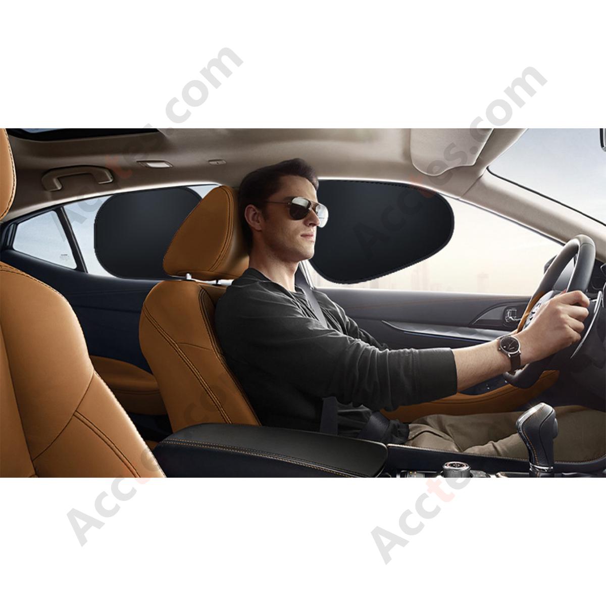 Car Side Window Heat Insulation Sunshades, 2Pcs Left + 2Pcs Right