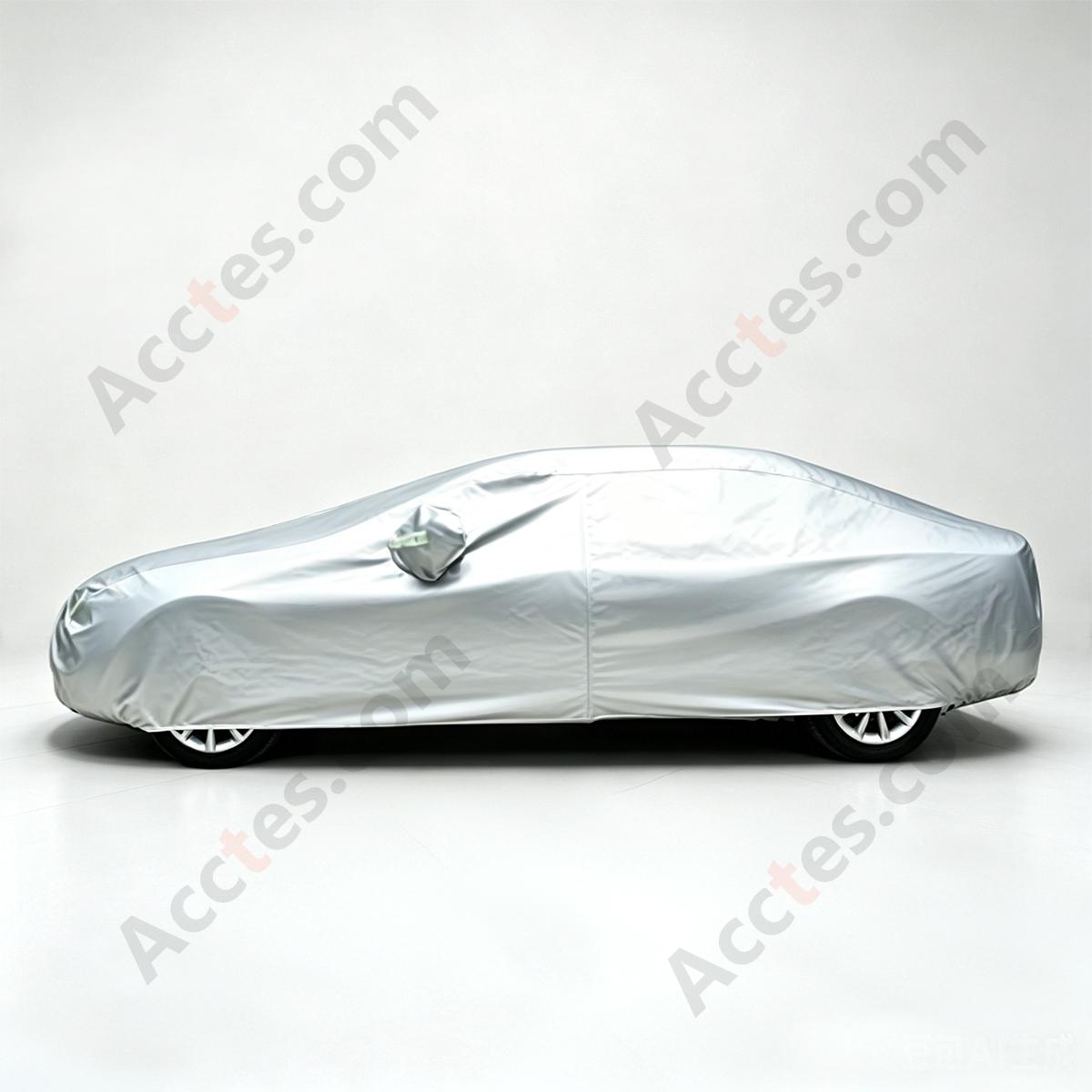 PEVA Silver Car Cover for 2M+ Sedan, Universal Fit, Size 4200x1850x1600mm