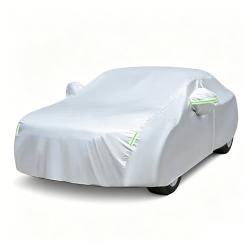 PEVA Silver Car Cover for 2L Sedan, Universal Fit, Size 4400x1850x1600mm