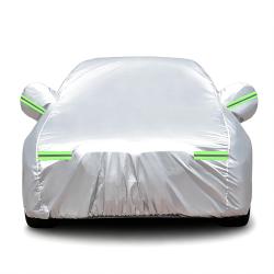 190T Oxford Silver Car Cover for 2M+ Sedan, Universal Fit, Size 4200x1850x1600mm