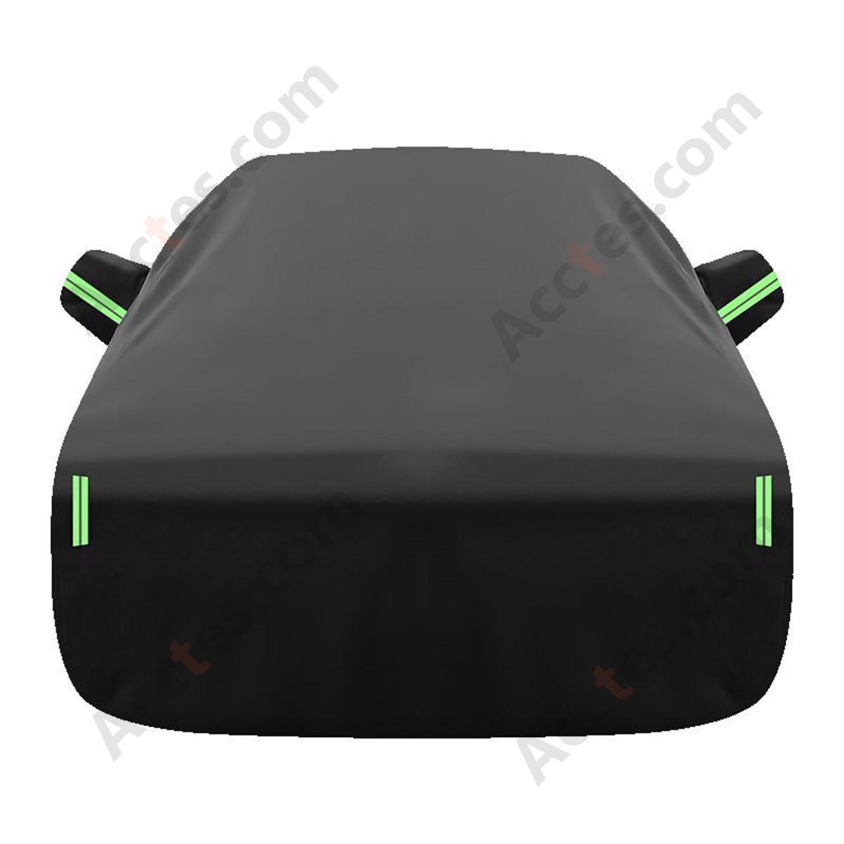 Durable Spunlace Cotton Black Car Cover for 2S Sedan, Universal Fit, Size 3650x1700x1550mm