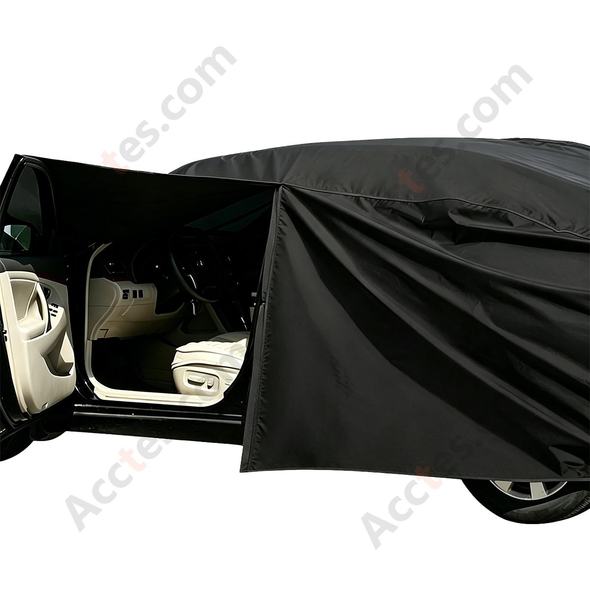 Durable Spunlace Cotton Black Car Cover for 2S Sedan, Universal Fit, Size 3650x1700x1550mm