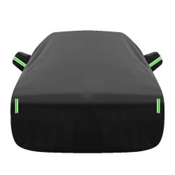 Durable Spunlace Cotton Black Car Cover for 2M Sedan, Universal Fit, Size 4000x1800x1550mm