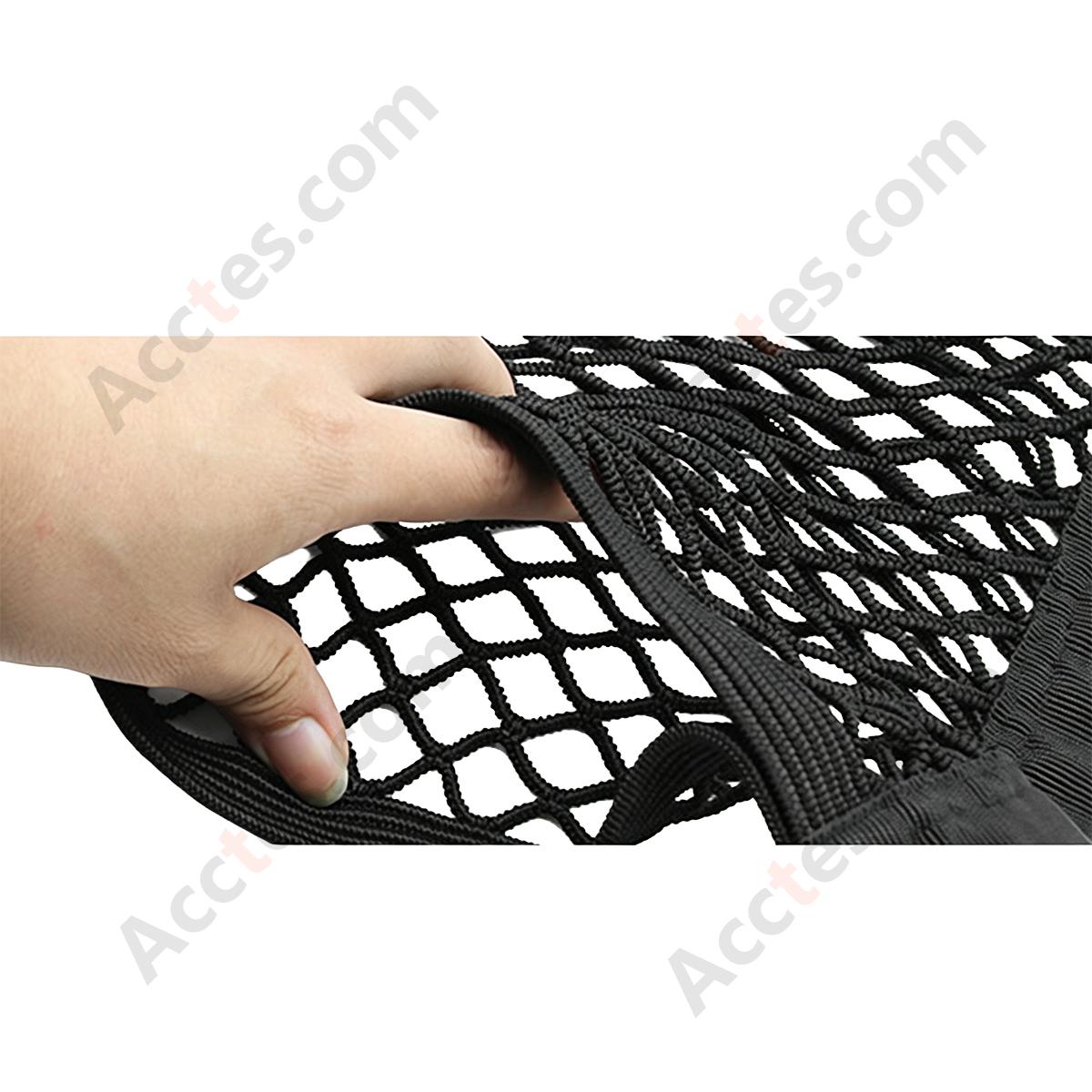 Double-Layer Four-Sided Hanging Mesh Storage Pouch Between Car Seats for Seat Back