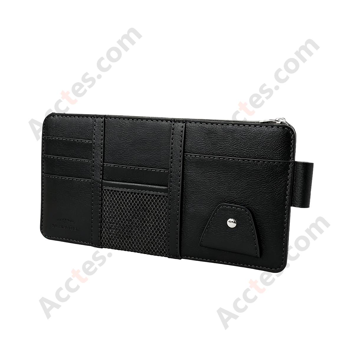 Multifunctional Car Sun Visor Storage Sleeve, Black