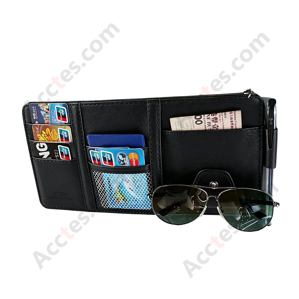 Multifunctional Car Sun Visor Storage Sleeve, Black
