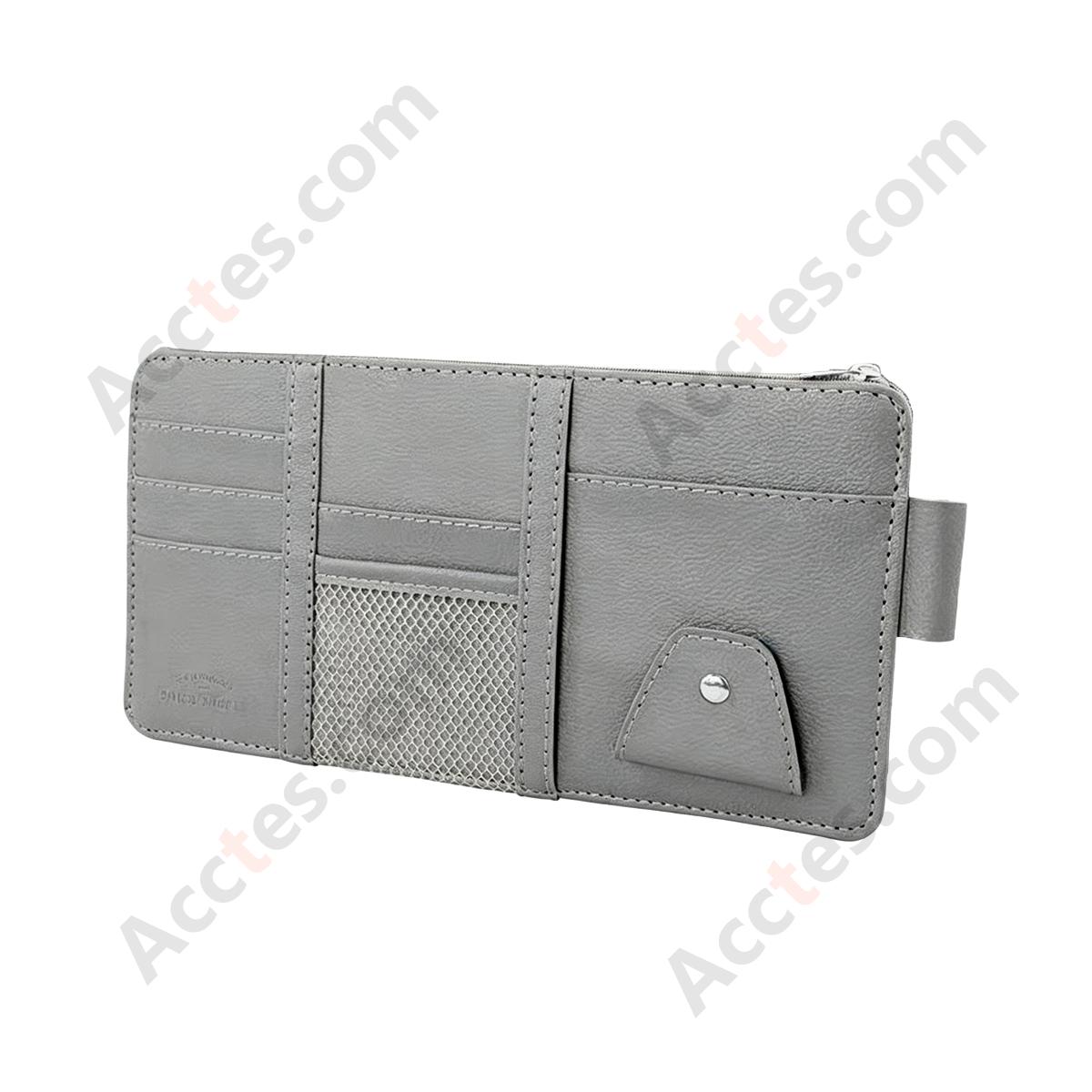 Multifunctional Car Sun Visor Storage Sleeve, Gray