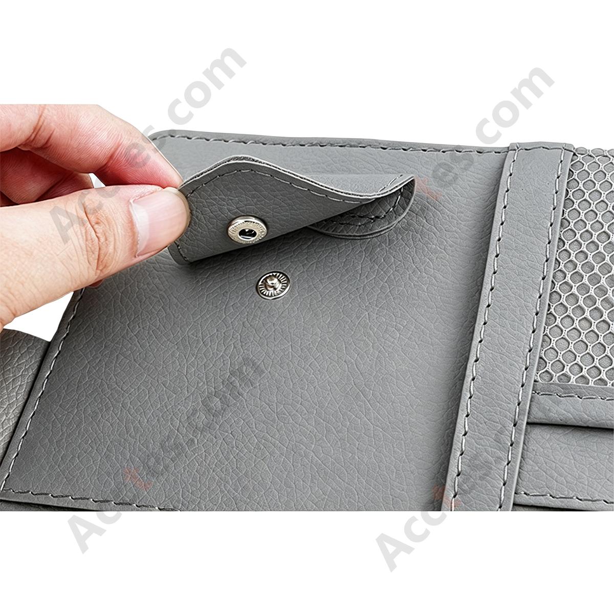 Multifunctional Car Sun Visor Storage Sleeve, Gray
