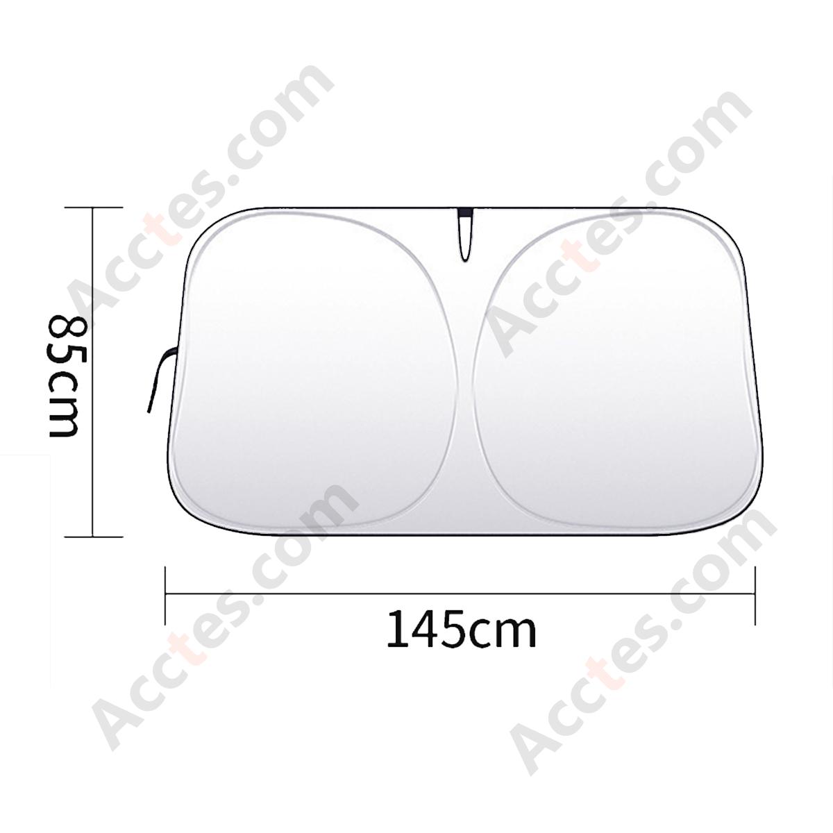 Silver Coated Large Front Car Windshield Sunshade with Storage Bag