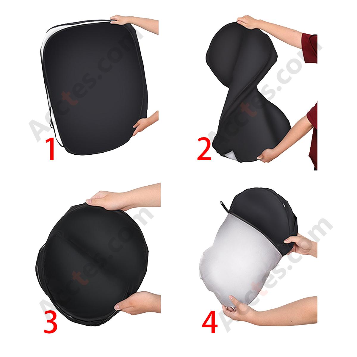 Silver Coated Large Front Car Windshield Sunshade with Storage Bag
