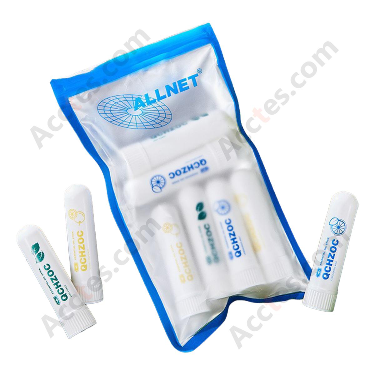 Car Refreshing Nasal Inhaler Anti-Sleepy Stick, Lemongrass Mint Scent, Prevent Drowsy Driving