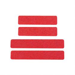 4Pcs 3D Anti-Scratch Step-Resistant Car Door Sill Plate Decor Set