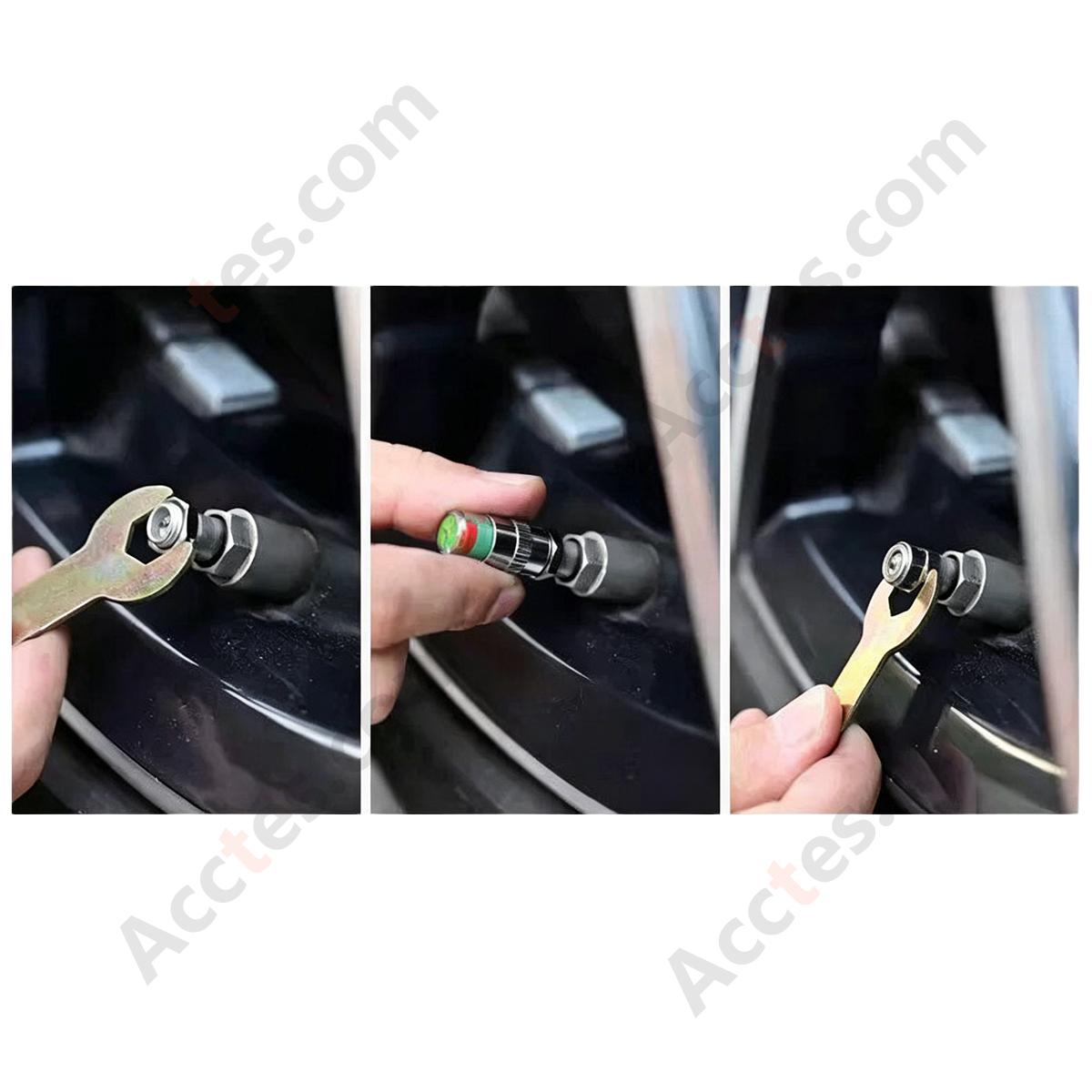 Car Tire Pressure Monitoring Valve Caps, Safety Air Pressure Test Caps