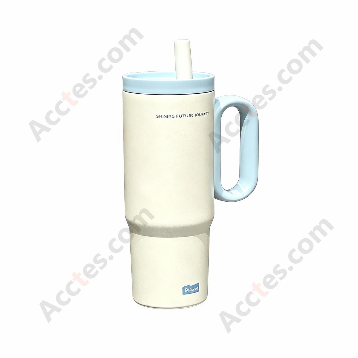 720ml Blue 316 Stainless Steel Insulated Water Bottle with Straw & Handle