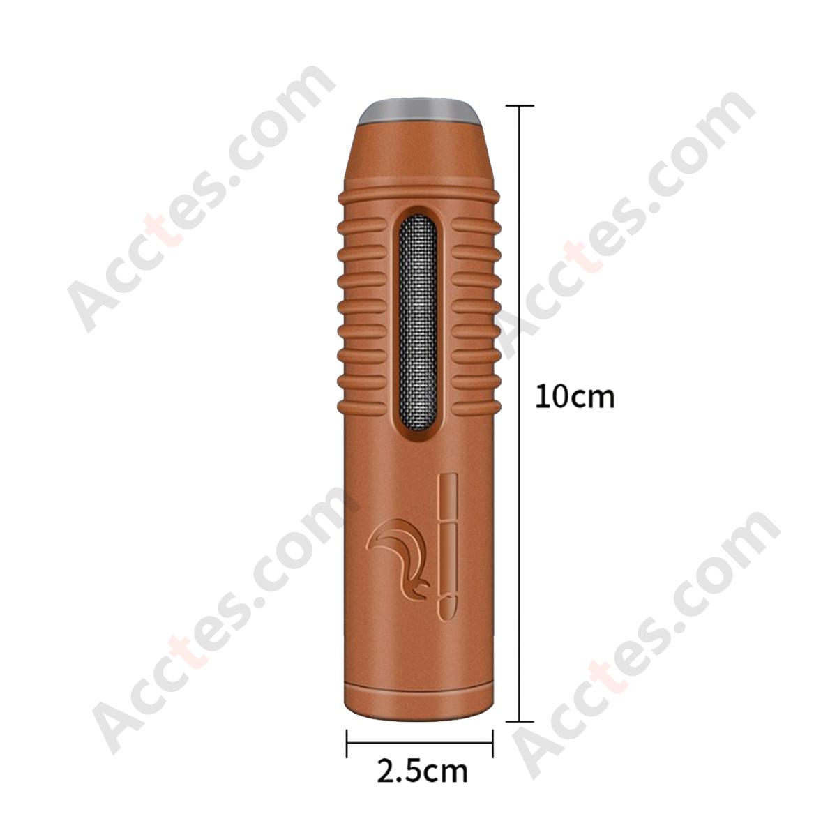 Ash-Free Portable Car Ashtray Cigarette Holder, Brown, Fits Regular/Slim/Super Slim Cigarettes