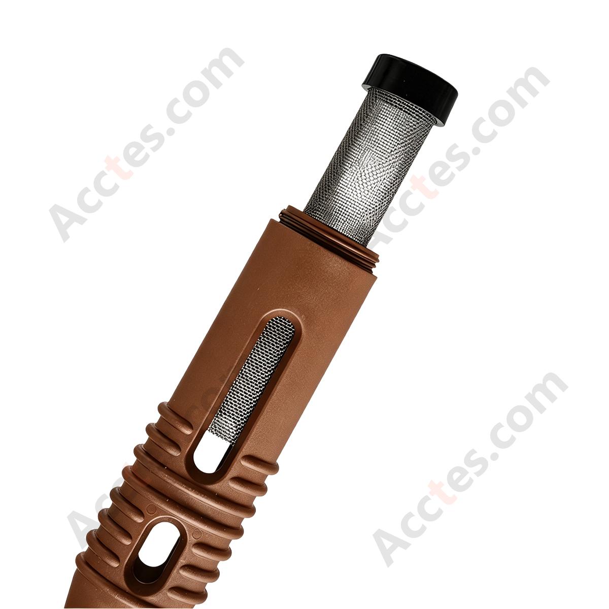 Ash-Free Portable Car Ashtray Cigarette Holder, Brown, Fits Regular/Slim/Super Slim Cigarettes