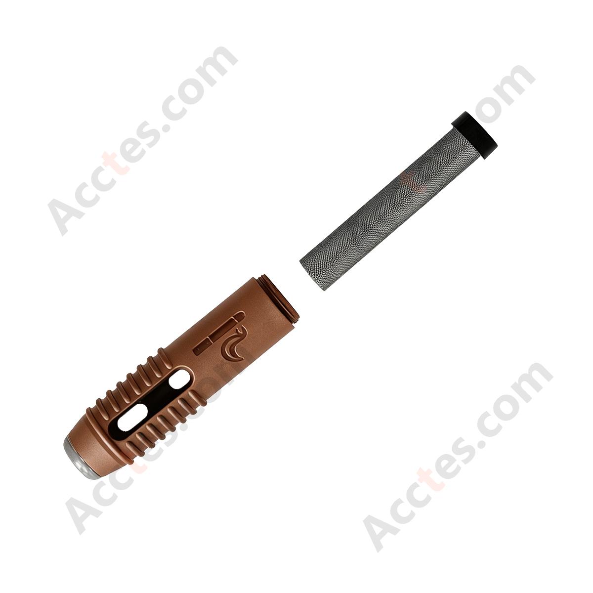 Ash-Free Portable Car Ashtray Cigarette Holder, Brown, Fits Regular/Slim/Super Slim Cigarettes
