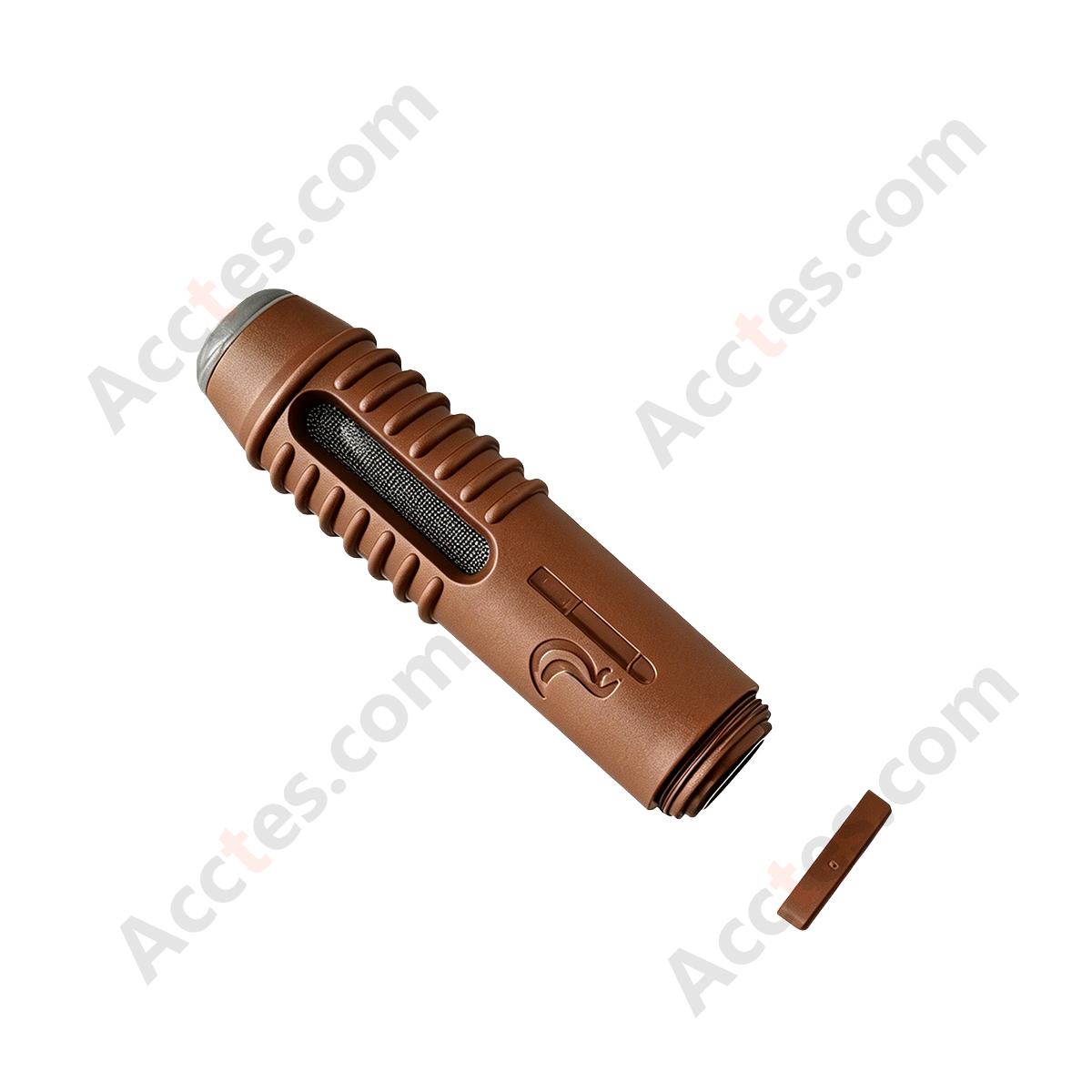 Ash-Free Portable Car Ashtray Cigarette Holder, Brown, Fits Regular/Slim/Super Slim Cigarettes