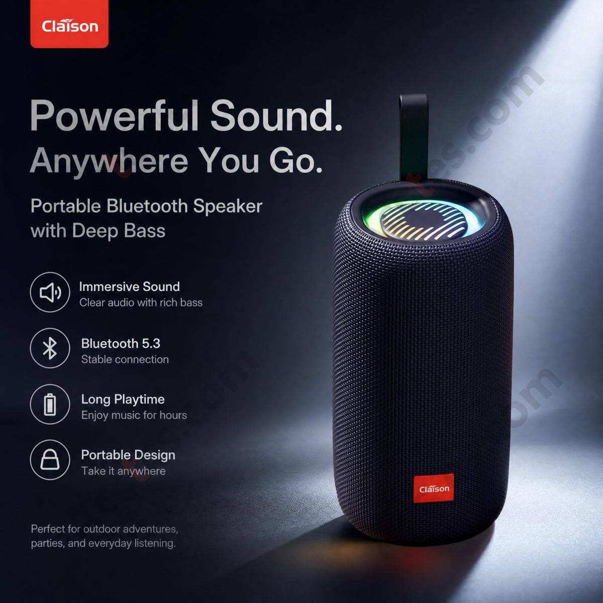 Portable Outdoor High Volume Bluetooth Subwoofer Speaker Video