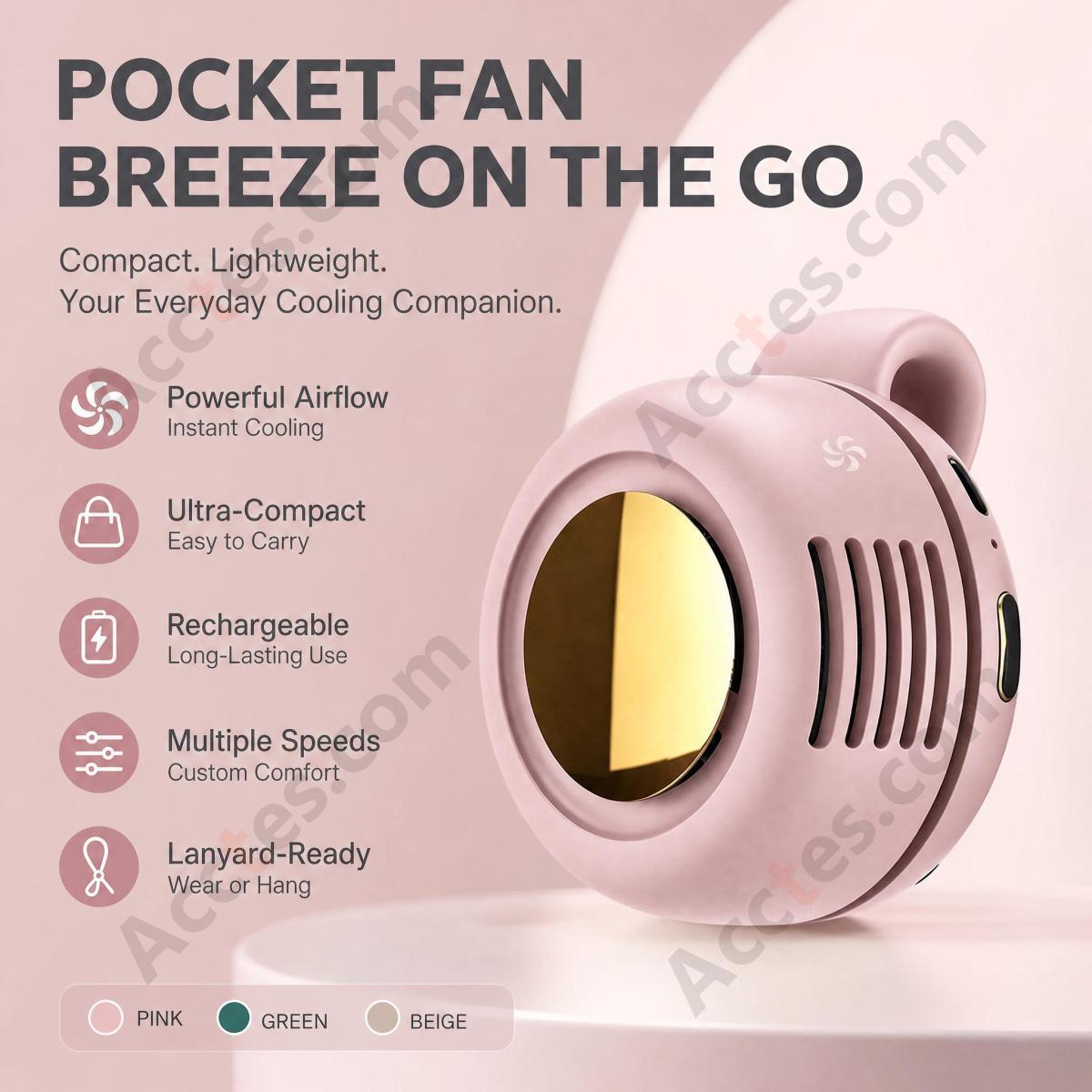 USB Clip-On Portable Mini Fan Video