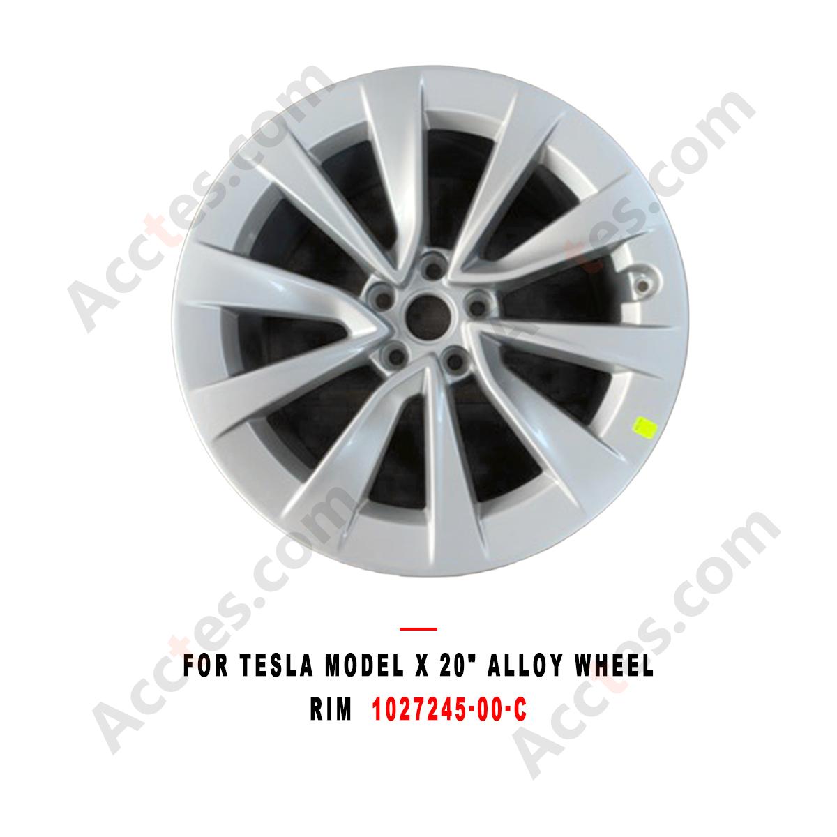 For Tesla Model X 2016-2020 20 Inch Alloy Wheel Rim,  Part 1027245-00-C