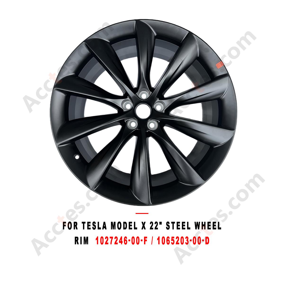 For Tesla Model X 22 Inch Steel Wheel Rim,  Part 1027246-00-F / 1065203-00-D