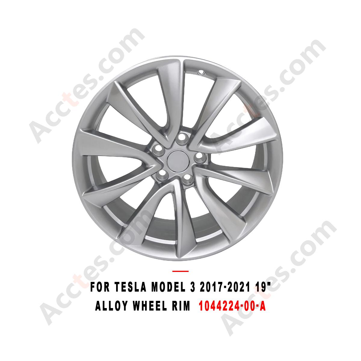 For Tesla Model 3 2017-2021 19 Inch Alloy Wheel Rim 19x8.5,  Part 1044224-00-A