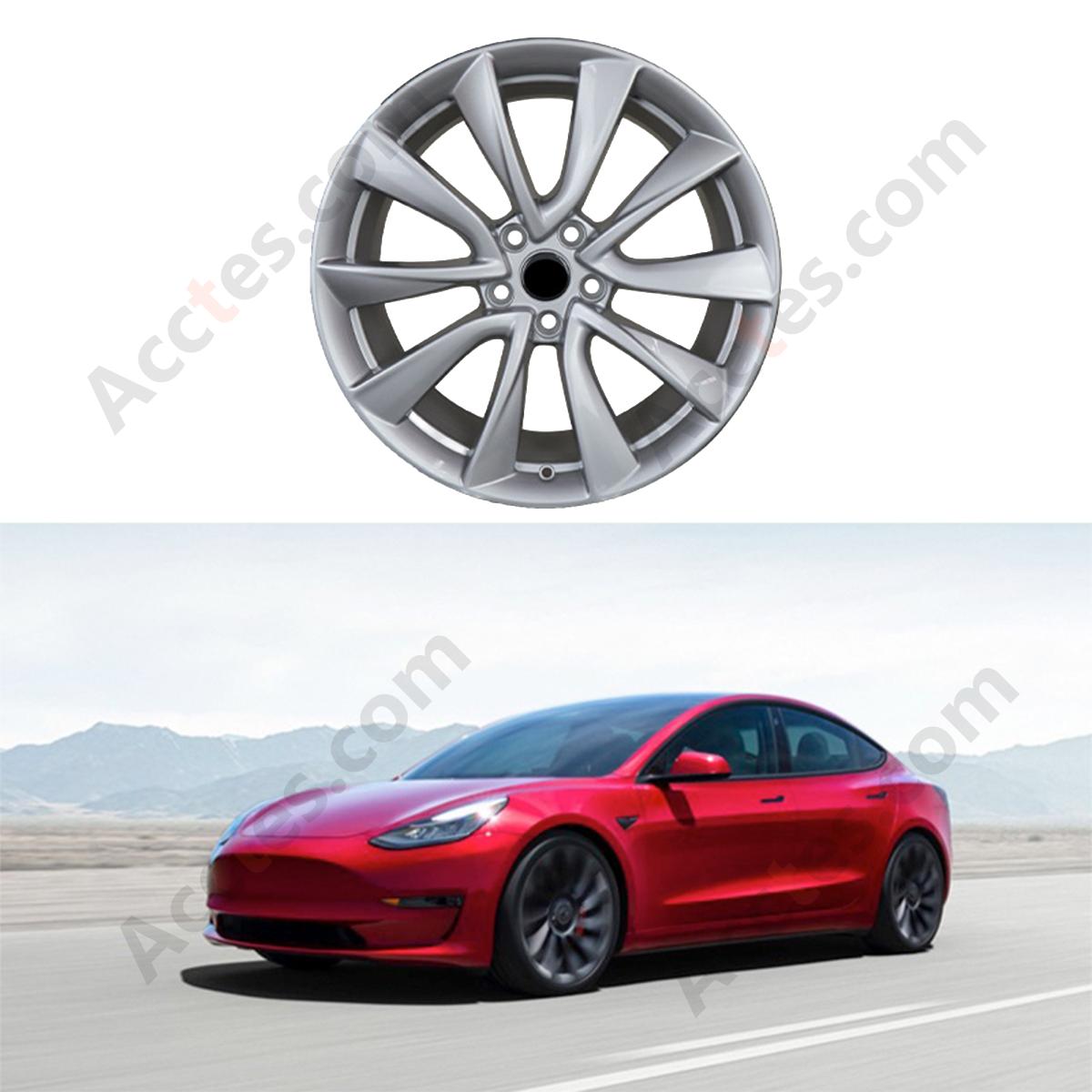 For Tesla Model 3 19 Inch Alloy Wheel Rim 19x8.5, Replacement Wheel,  Part 1044224-00-B