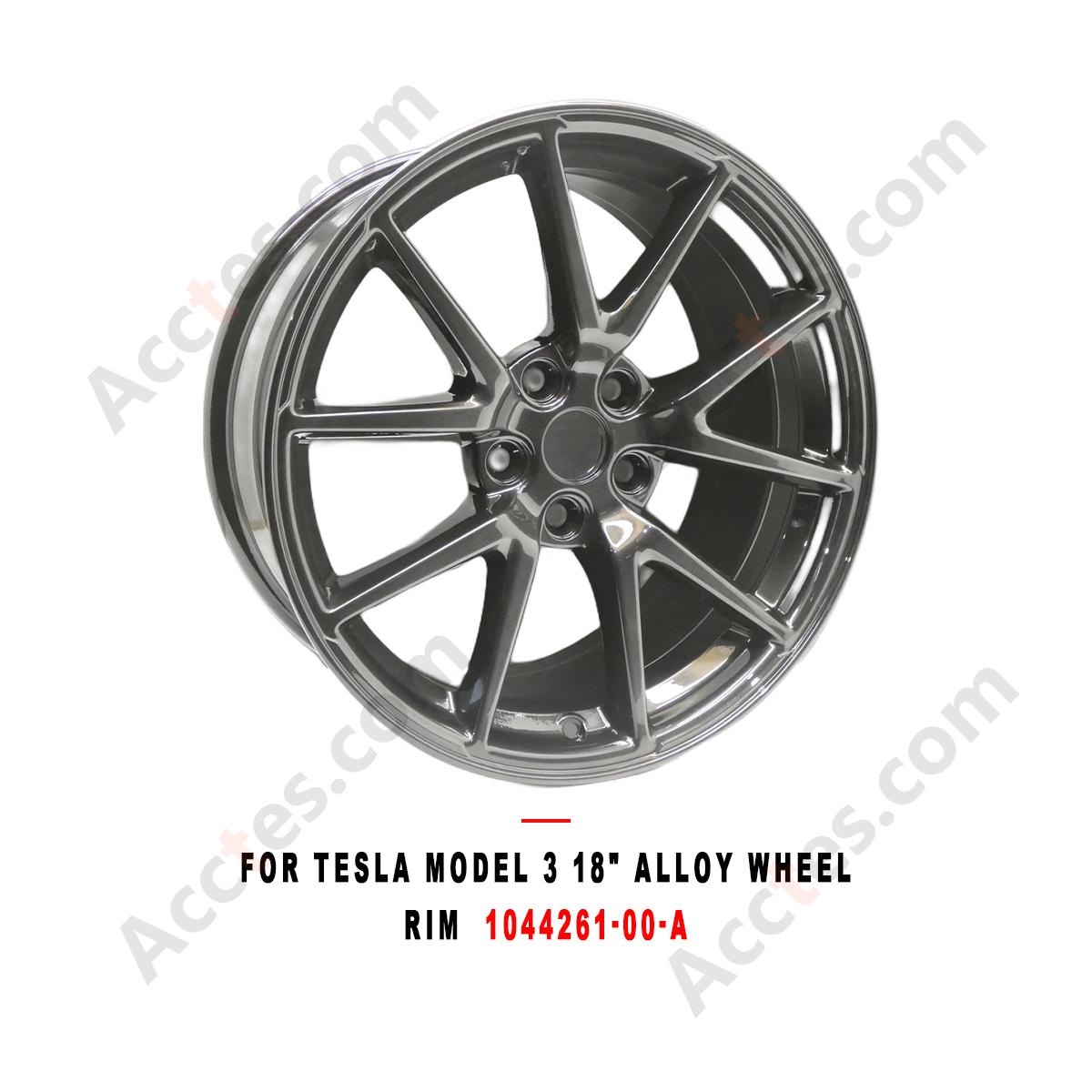 For Tesla Model 3 18 Inch Alloy Wheel Rim, Replacement Wheel,  Part 1044261-00-A, Fit Tesla Model 3