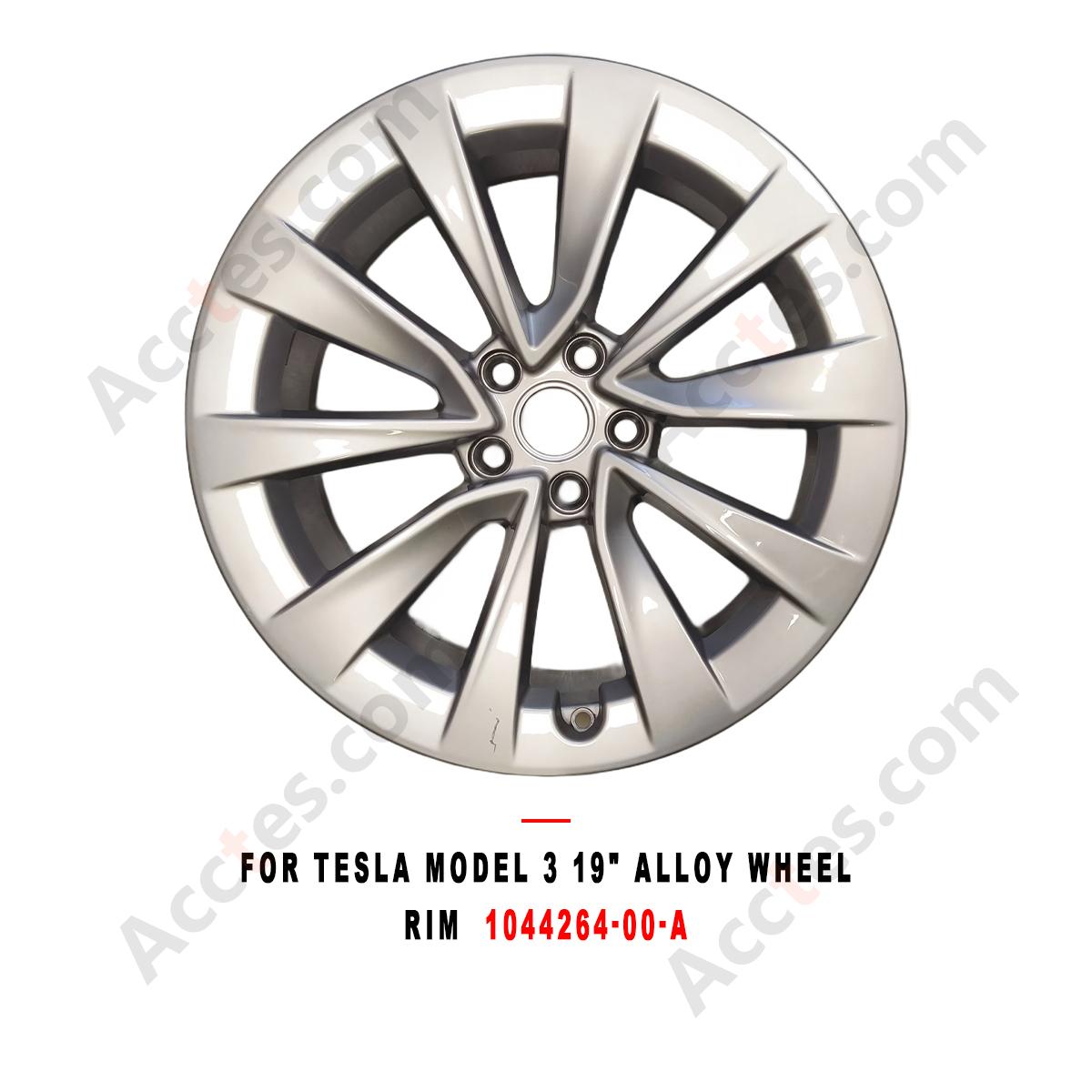 For Tesla Model 3 19 Inch Alloy Wheel Rim, Replacement Wheel for Model 3,  Part 1044264-00-A