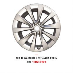For Tesla Model 3 19 Inch Alloy Wheel Rim, Replacement Wheel for Model 3,  Part 1044264-00-A