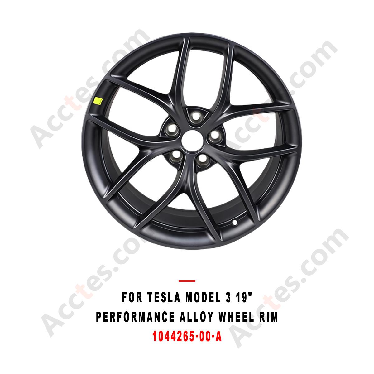 For Tesla Model 3 19 Inch Performance Alloy Wheel Rim,  Part 1044265-00-A