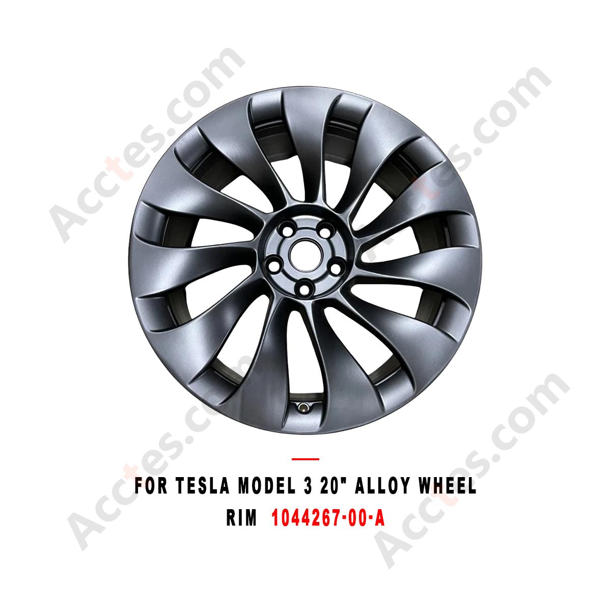 For Tesla Model 3 20 Inch Alloy Wheel Rim, Replacement Wheel,  Part 1044267-00-A
