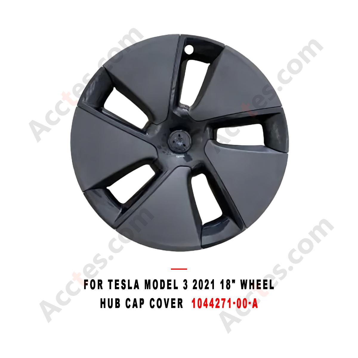 For Tesla Model 3 2021 18" Wheel Hub Cap Cover  1044271-00-A Replacement