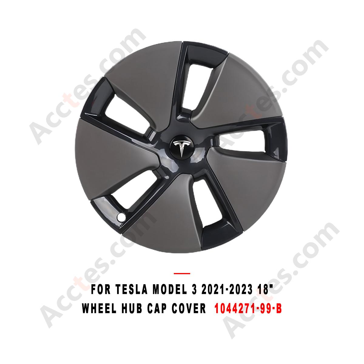 For Tesla Model 3 2021-2023 18" Wheel Hub Cap Cover  1044271-99-B Replacement