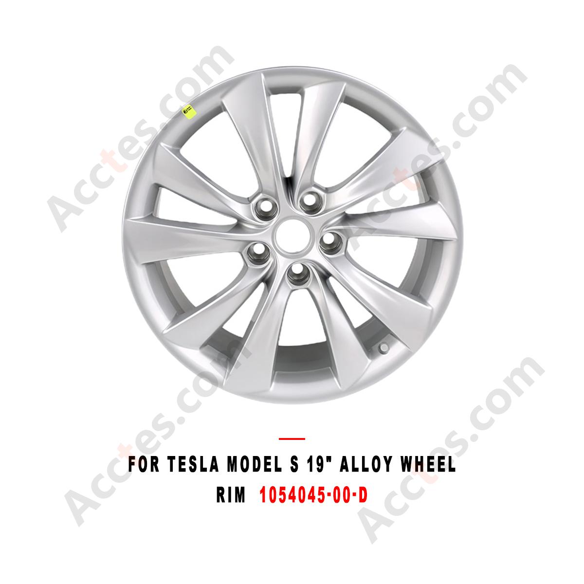For Tesla Model S 19 Inch Alloy Wheel Rim, Replacement Wheel,  Part 1054045-00-D