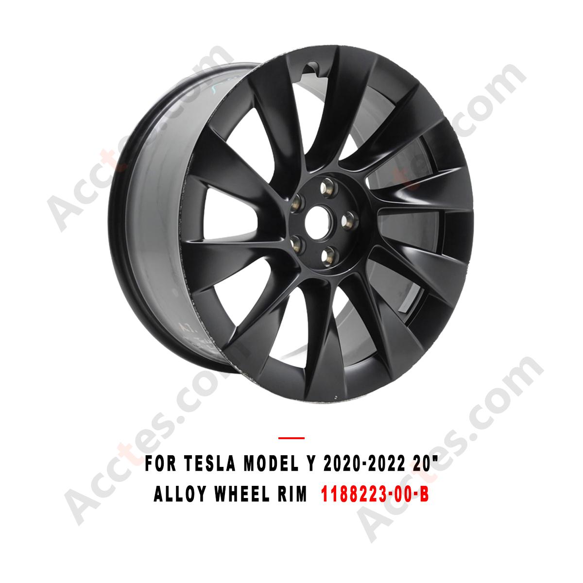 For Tesla Model Y 2020-2022 20 Inch Alloy Wheel Rim 20x9.5,  Part 1188223-00-B