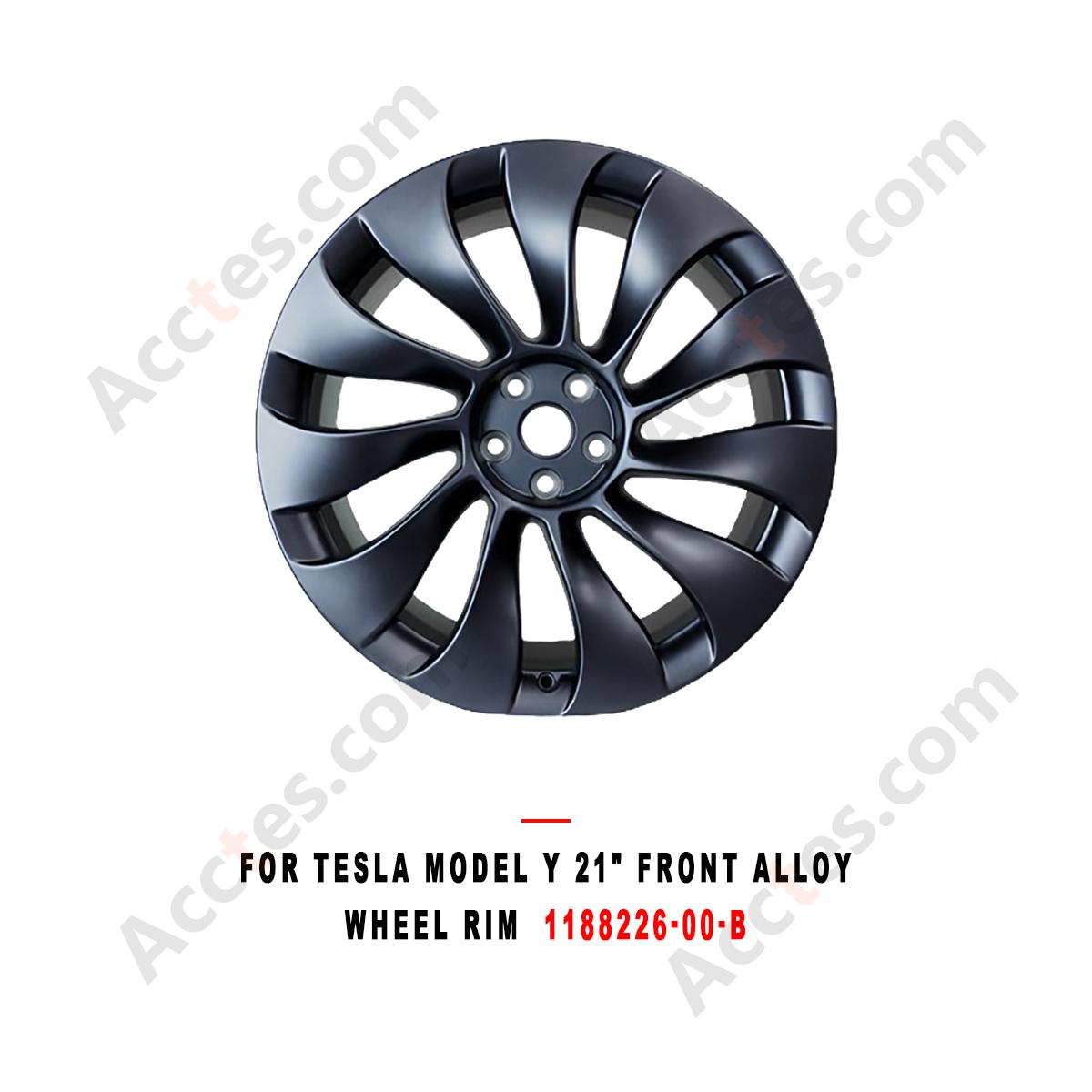 For Tesla Model Y 21 Inch Front Alloy Wheel Rim 21x9.5,  Part 1188226-00-B