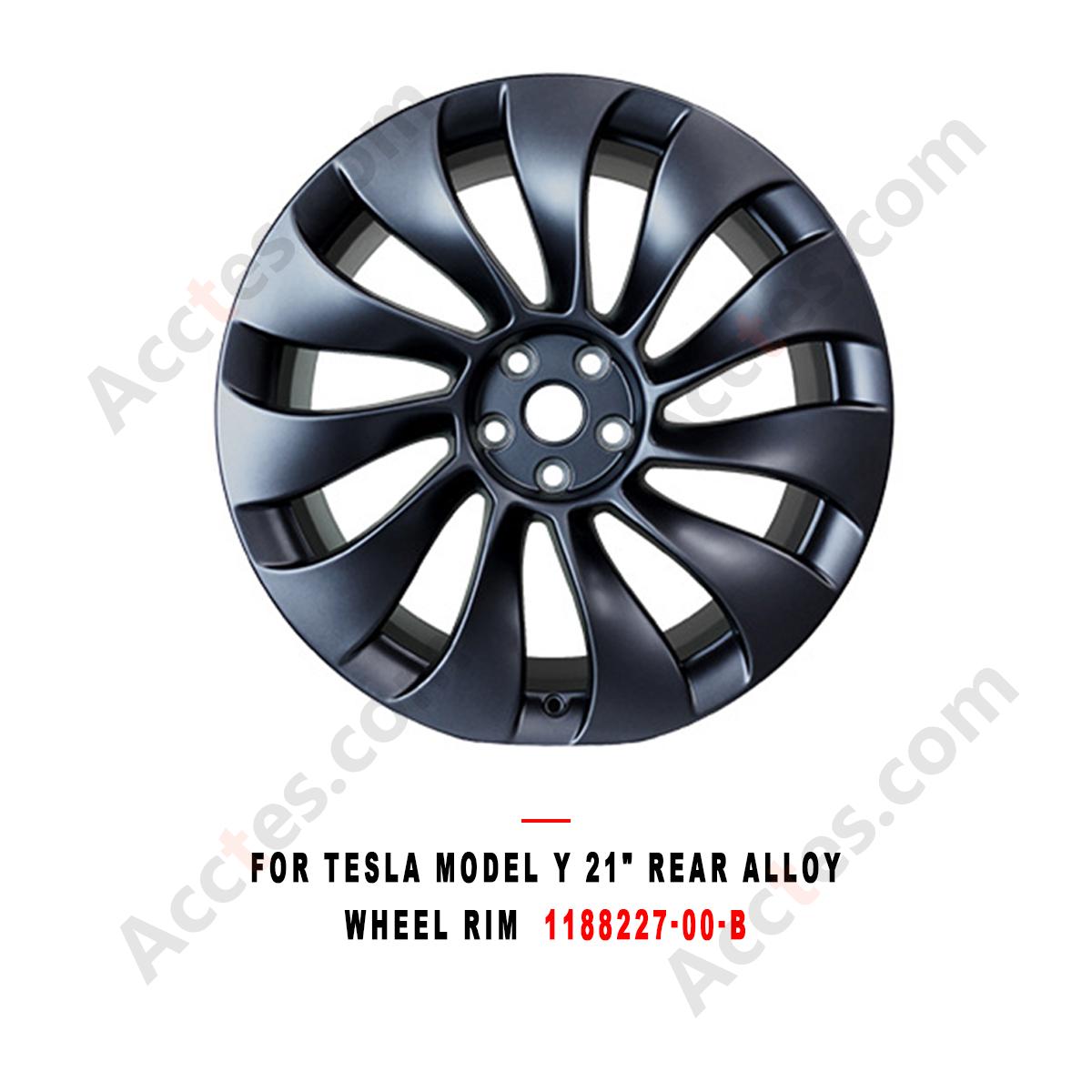 For Tesla Model Y 21 Inch Rear Alloy Wheel Rim 21x10.5,  Part 1188227-00-B