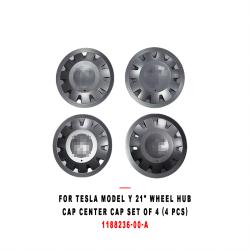 For Tesla Model Y 21" Wheel Hub Cap Center Cap Set of 4 4 PCS  1188236-00-A
