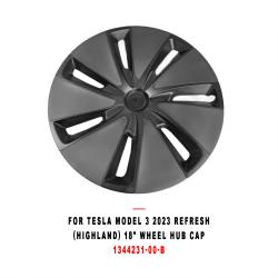For Tesla Model 3 2023 Refresh Highland 18" Wheel Hub Cap  1344231-00-B