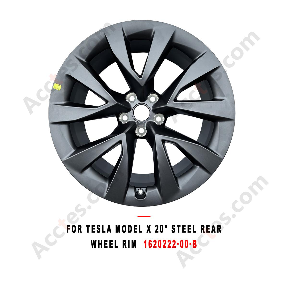 For Tesla Model X 20 Inch Steel Rear Wheel Rim,  Part 1620222-00-B