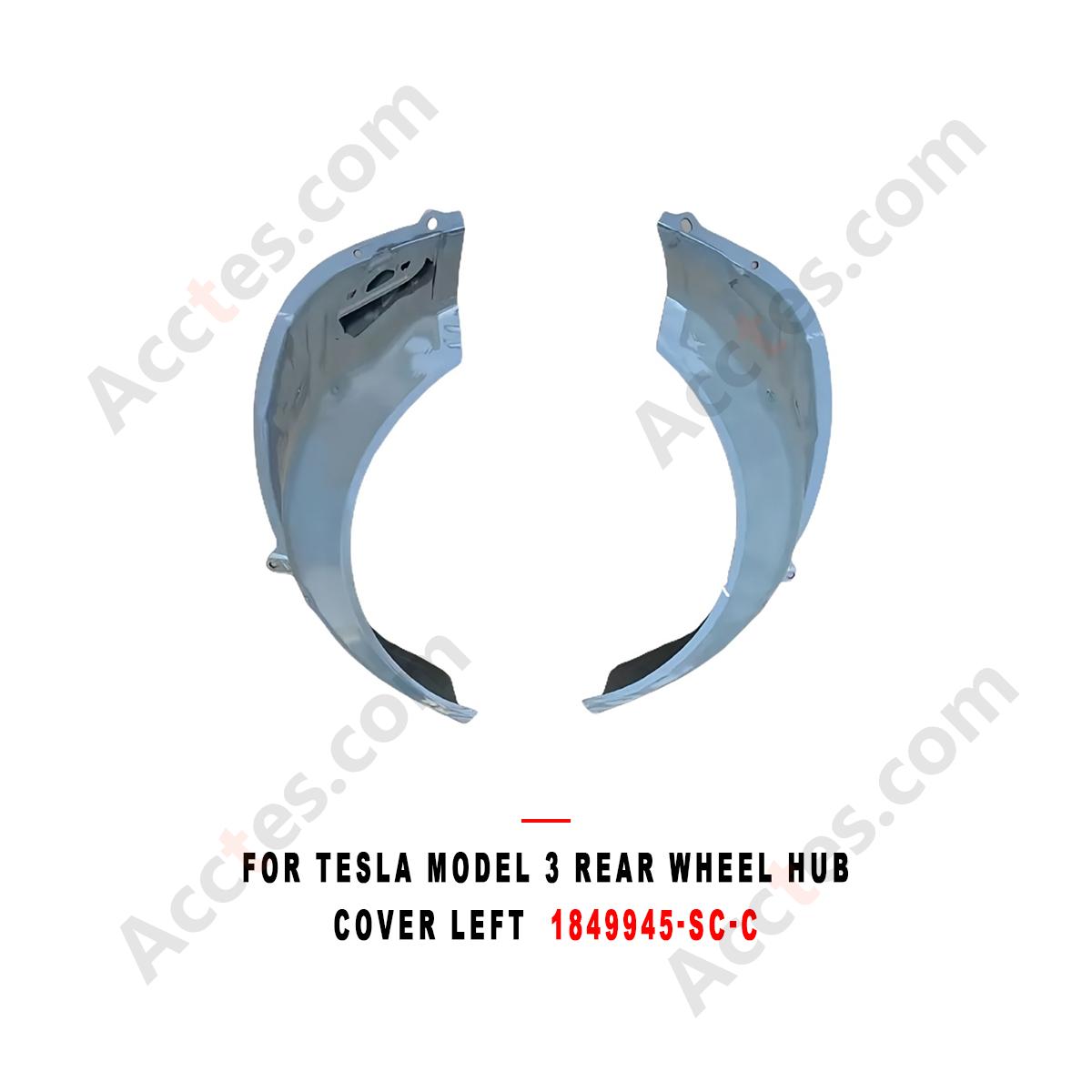 For Tesla Model 3 Rear Wheel Hub Cover Left  1849945-SC-C Aero Cover Replacement