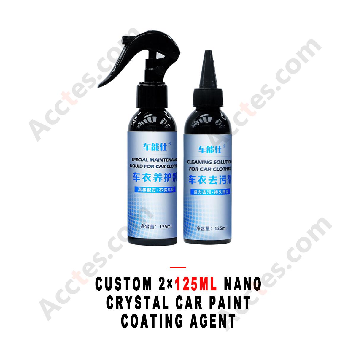 Custom 2 Bottles 125ML Nano Crystal Paint Coating Liquid
