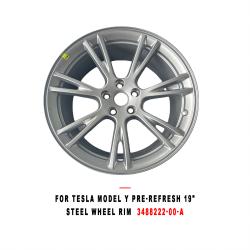 For Tesla Model Y Pre-Refresh 19 Inch Steel Wheel Rim,  Part 3488222-00-A