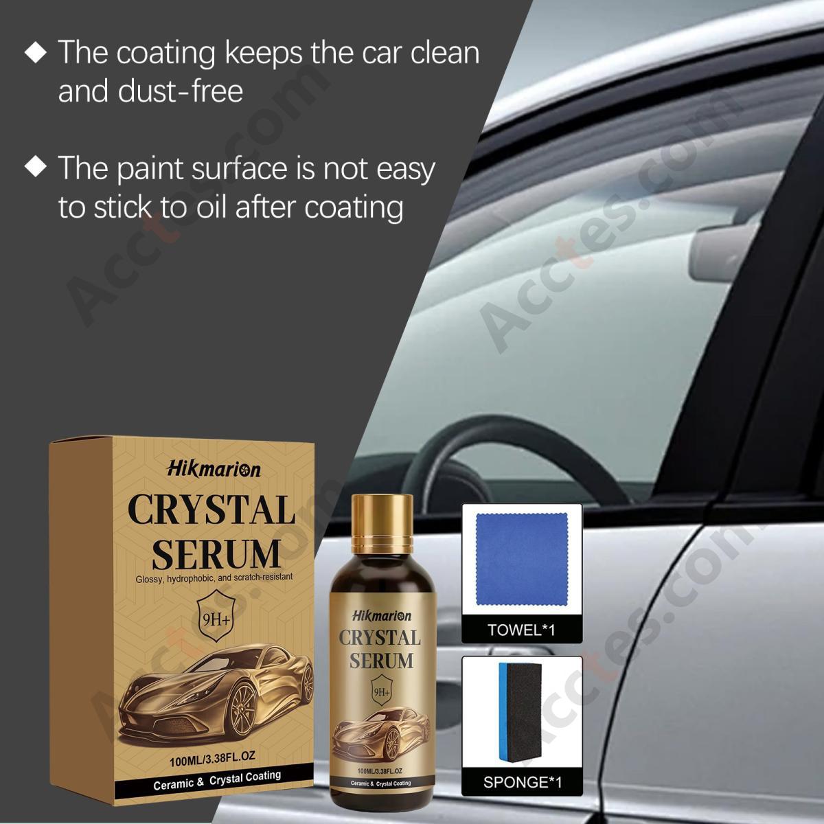 Car Ceramic Coating Kit 100ml Paint Sealant Agent with Towel Sponge Vehicle Paint Care Protection Set