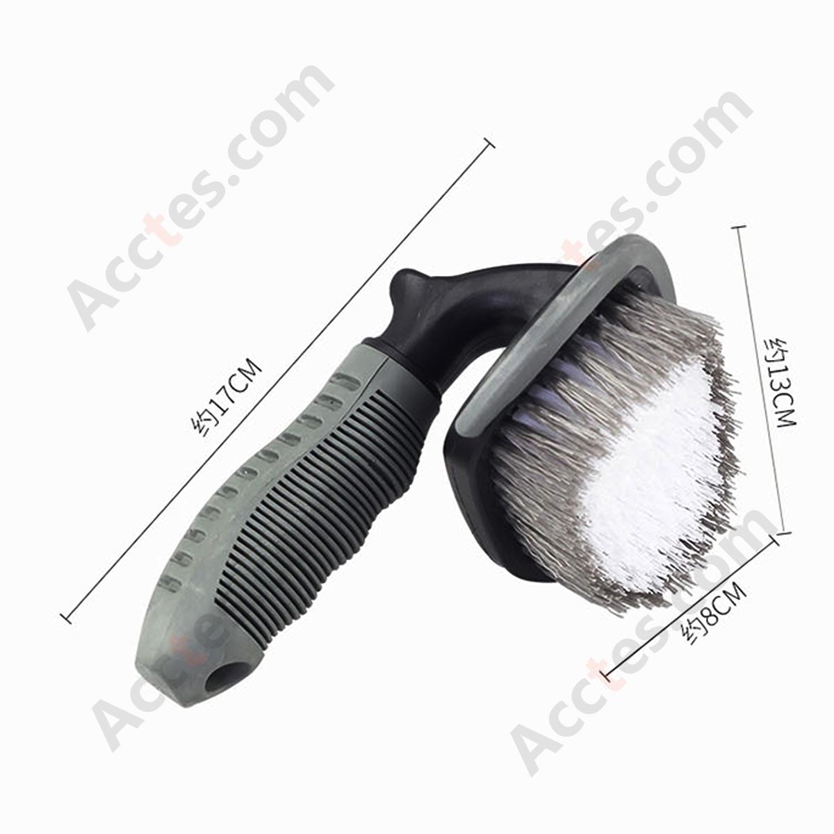 3Pcs Car Wheel Tire Rim Cleaning Brush Set For Auto Detailing Washing Tool Kit